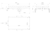 Anhänger 264×150 UNITRAILER GARDEN 265 KIPP mit Gitteraufsatz, Flachplanenträgern und blauer Plane-Neu