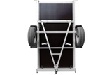 Anhänger Garden Trailer 200 KIPP 200×106 cm 750 kg [mit Hochspriegel, blauer Hochplane und Stützrad]-Neu