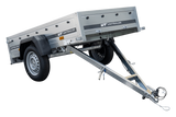 Kippbarer Pkw Anhänger GARDEN TRAILER 200 KIPP mit zusätzlichen Bordwänden, Stützrad und Flachplane-Neu