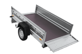 Autotransportanhänger 230×125 UNITRAILER FORCE 230 KIPP mit BIS-Seitenwänden, H-800-Rahmen und grauer Plane-Neu