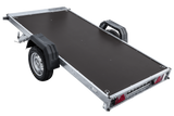 Autotransportanhänger 264×125 UNITRAILER FORCE 264 KIPP mit BIS-Seitenwänden, H-800-Rahmen und blauer Plane-Neu
