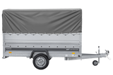Autotransportanhänger 264×125 UNITRAILER FORCE 264 KIPP mit BIS-Seitenwänden, H-800-Rahmen und grauer Plane-Neu