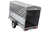 Autotransportanhänger 264×125 UNITRAILER FORCE 264 KIPP mit BIS-Seitenwänden, H-800-Rahmen und grauer Plane-Neu