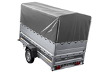 Autotransportanhänger 264×125 UNITRAILER FORCE 264 KIPP mit BIS-Seitenwänden, H-800-Rahmen und grauer Plane-Neu