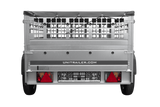 Einachsanhänger 200×125 UNITRAILER GARDEN 201 KIPP mit Gitterseitenwänden und grauer Abdeckung-Neu