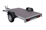 Einachsanhänger 230×125 UNITRAILER FORCE 230 KIPP mit H-800 Spriegel und blauer Plane-Neu