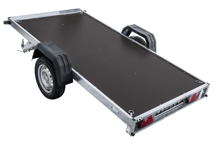 Einachsanhänger 264×125 UNITRAILER FORCE 264 KIPP mit BIS-Seitenwänden und Aluminiumabdeckung-Neu