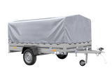 Einachsanhänger 264×150 UNITRAILER GARDEN 265 KIPP mit H-800 Rahmen und grauer Plane-Neu