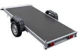 Einachsiger Anhänger mit Blattfedern 264×125 UNITRAILER FORCE 264/R KIPP mit H-1100 Spriegel und blauer Plane-Neu
