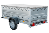Faltbarer Pkw Anhänger Garden Trailer 230 KIPP mit zusätzlichen Bordwänden, Stützrad, Flachplane und Planenträgern]-Neu