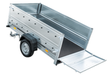 Faltbarer Pkw Anhänger Garden Trailer 230 KIPP mit zusätzlichen Bordwänden, Stützrad, Flachplane und Planenträgern]-Neu