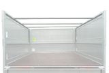 GARDEN TRAILER 264/2 KIPP Zweiachsanhänger mit Stützrad, Planenträgern, zus. Bordwänden und blauer Flachplane-Neu
