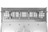 Autoanhänger 200×125 UNITRAILER GARDEN 201 KIPP mit Gitterwänden, H-0-Rahmen und grauer Plane-Neu