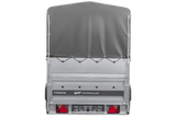 Leichter Anhänger auf Blattfedern 264×125 UNITRAILER FORCE 264/R KIPP mit BIS-Seitenwänden, H-800-Rahmen und grauer Plane-Neu