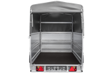 Leichter Anhänger auf Blattfedern 264×125 UNITRAILER FORCE 264/R KIPP mit BIS-Seitenwänden, H-800-Rahmen und grauer Plane-Neu