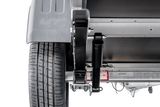 Leichter Anhänger auf Blattfedern 264×150 UNITRAILER GARDEN 265/R KIPP mit Gitterwänden, H-0 Rahmen und grauer Plane-Neu