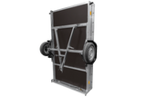 Leichter Anhänger auf Blattfedern 264×150 UNITRAILER GARDEN 265/R KIPP mit Gitterwänden, H-0 Rahmen und grauer Plane-Neu