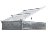 Einachsiger Anhänger auf Blattfedern 264×125 UNITRAILER FORCE 264/R KIPP mit BIS-Seitenwänden und Aluminiumabdeckung-Neu