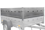 Pkw Anhänger Neu GARDEN TRAILER 150 KIPP mit zusätzlichen Bordwänden, Stützrad und blauer Flachplane-Neu